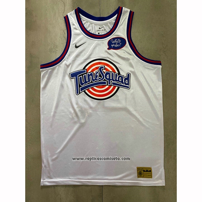 Camiseta Tune Squad Lebron James #23 Blanco